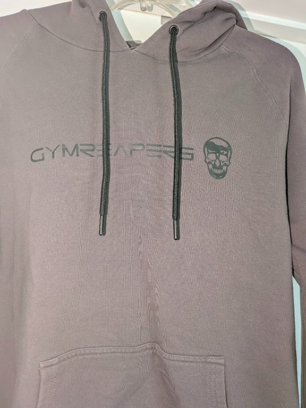 Gym Reapers Men's Hoodie. Gray Large